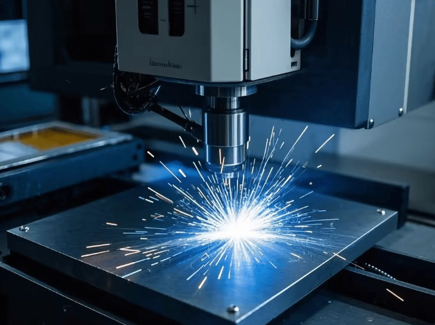EDM machining using electrical discharge to form intricate metal cavities